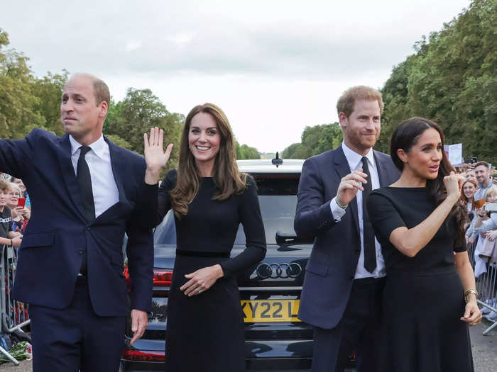 Harry and Meghan made a surprise appearance with Kate and William on September 10, 2022, their first as the "fab four" in over two years.