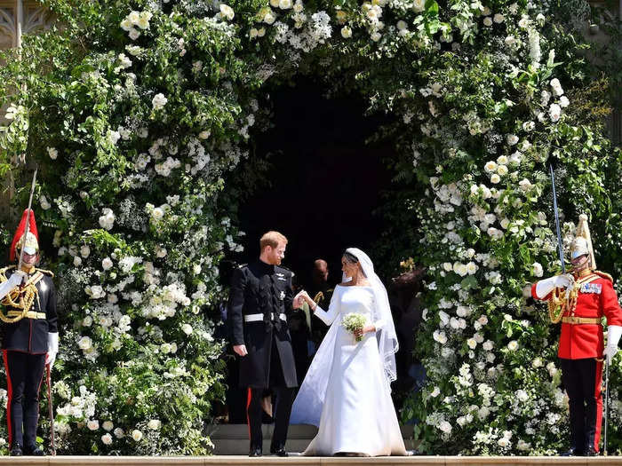 Harry and Meghan married on May 19, 2018, at Windsor Castle.