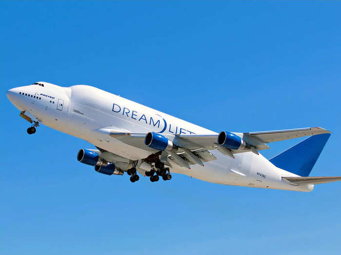 Another impressive 747 variant is the Boeing 747-400LCF Dreamlifter.