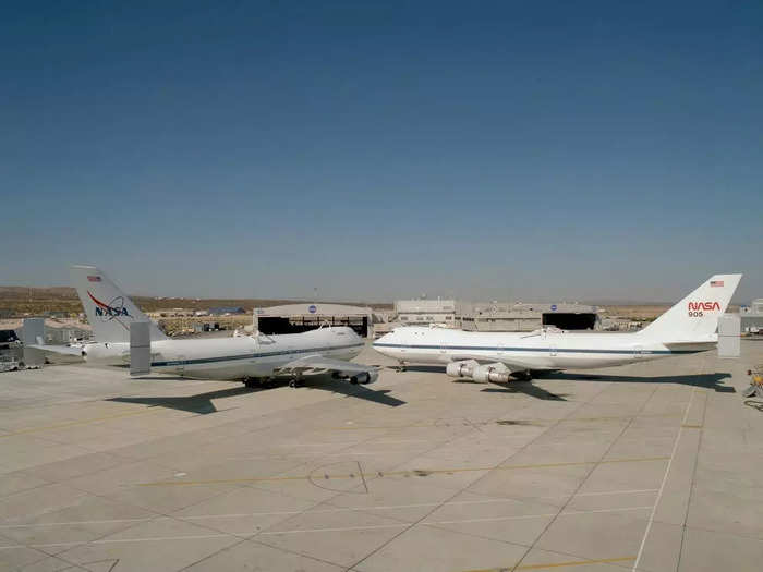 The planes — one from American Airlines and the other from Japan Airlines — carried the shuttles from their landing sites to the Kennedy Space Center, and to other locations that were too far to travel by ground transport.