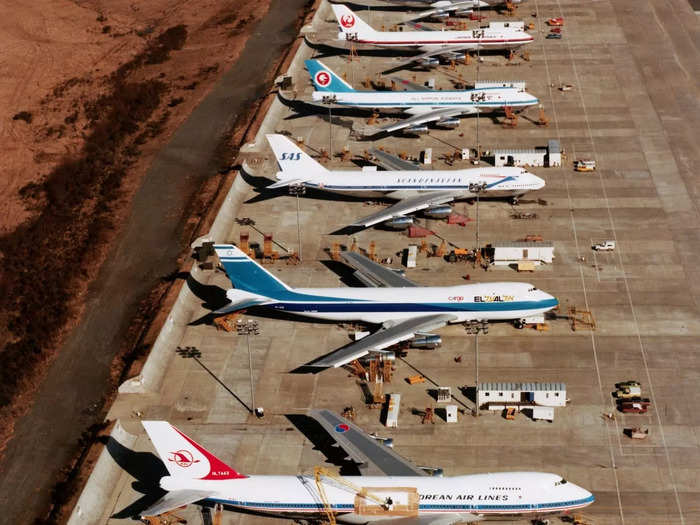 Boeing created five different 747 variants: the 747-100, 747-200, 747-300, 747-400, and the 747-8, which were bought by dozens of airlines, like Korean Air, Cathay Pacific Airways, and Delta Air Lines.