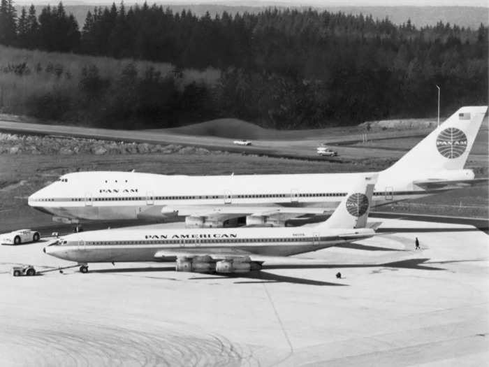 So, Trippe went to Boeing in 1965 and asked for a plane more than twice the size of the 707…