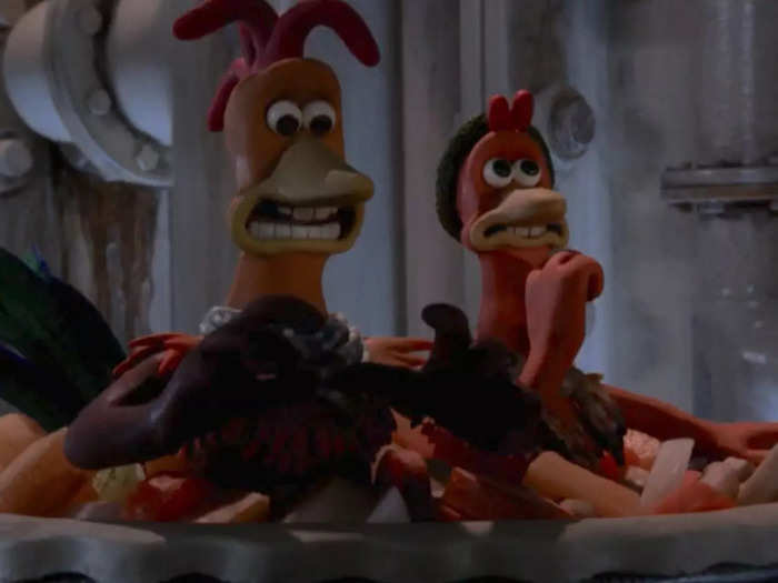 "Chicken Run" is the first film from the studio that made "Wallace and Gromit."