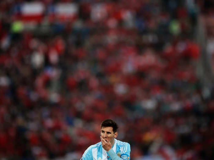 2015: Argentina advanced to yet another final — this time the 2015 Copa América — but fell to the host nation, Chile, in penalty kicks