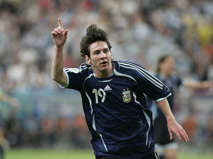 2006: He started getting more time with his national team, too, and scored his first World Cup goal in his debut World Cup appearance