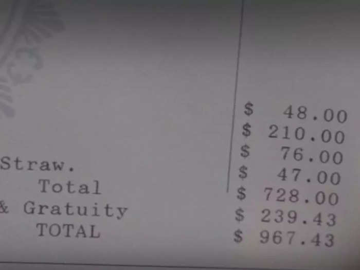 Kevin spent almost a thousand dollars on desserts.