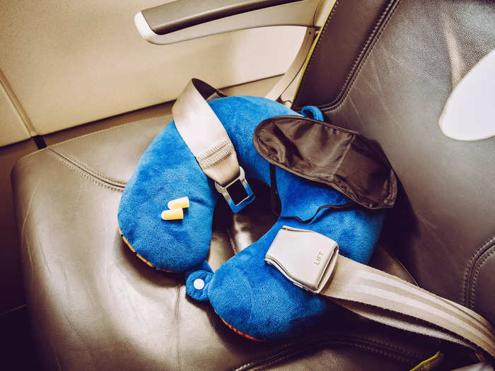 Many fail to test out their bulky neck pillow before the flight and don