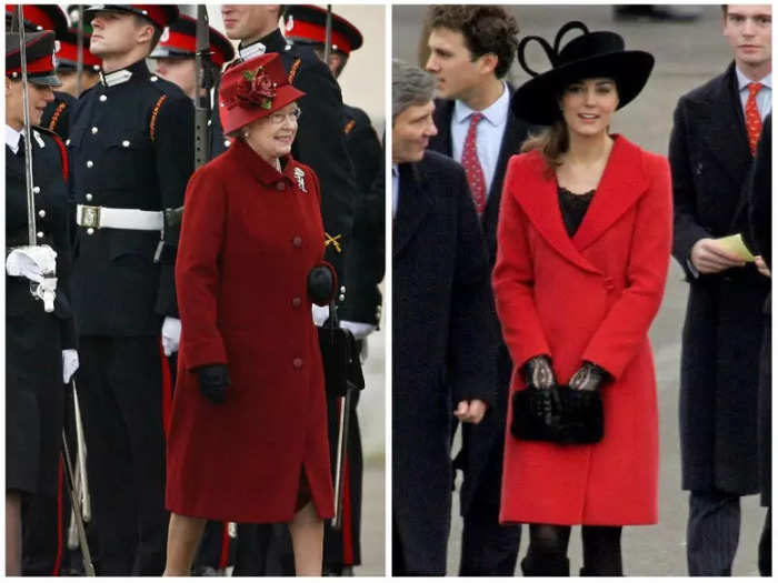 However, Kate Middleton appears to have worn the same color as Queen Elizabeth on several occasions.