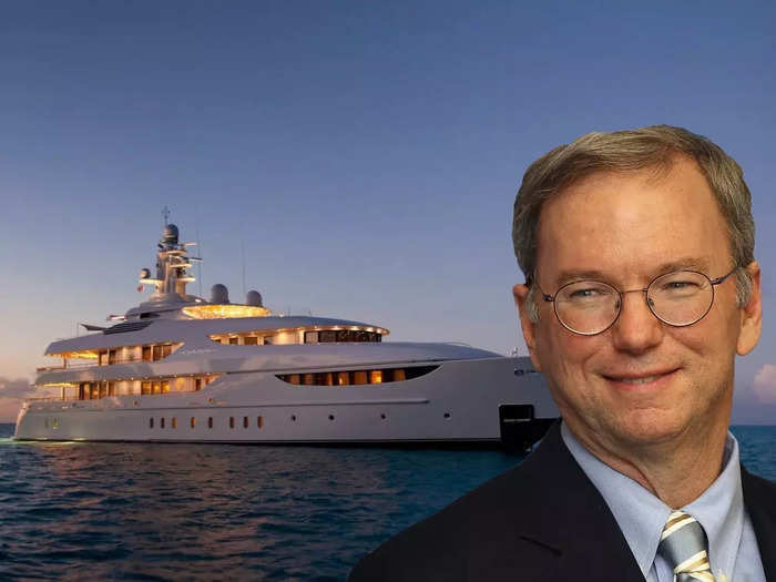 In 2009, Schmidt bought a 194-foot luxury yacht called Oasis. The yacht reportedly boasts a pool and a gym-turned-nightclub and cost Schmidt $72.3 million.