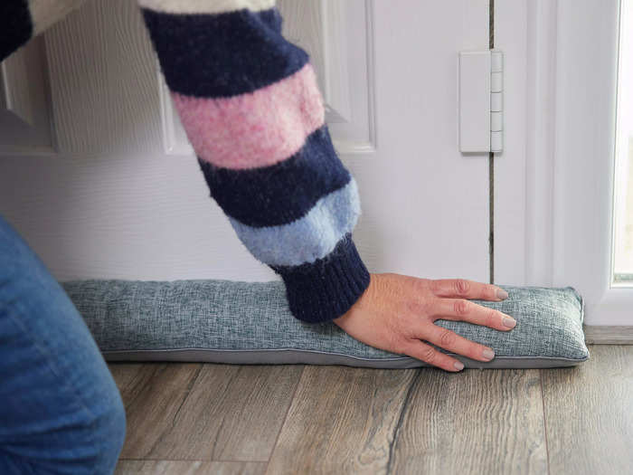 Many British homeowners are eager to keep the cold out with the help of draught excluders.