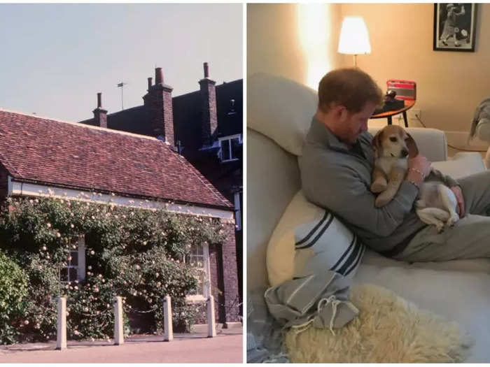 Harry and Meghan lived in a cottage by Kensington Palace while they were dating.