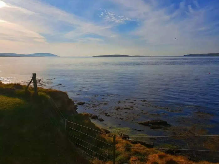 The property is in Evie, a picturesque seaside village in Orkney, Scotland.