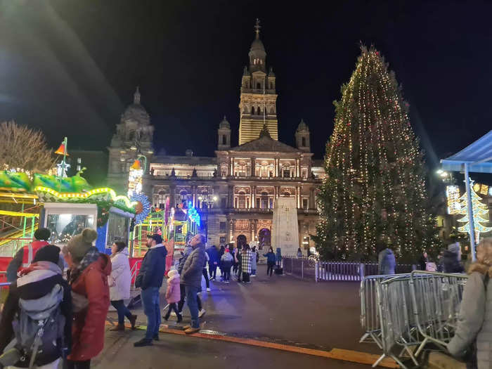 George Square is a beloved city landmark and one of my favorite spots to visit in the winter, due to its festive flair and vibrancy.