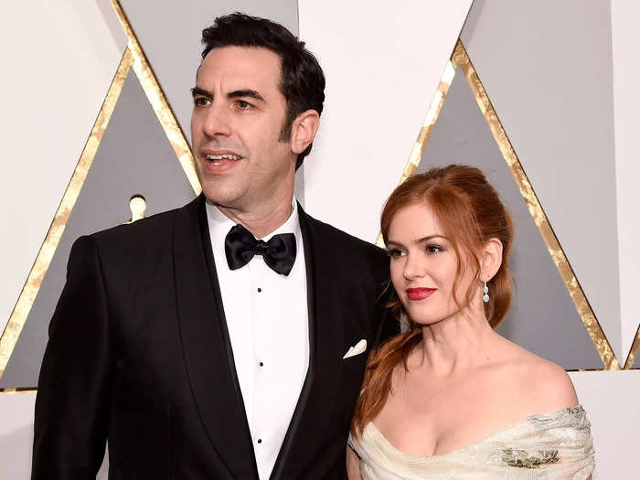 Isla Fisher converted to Judaism before marrying Sacha Baron Cohen.