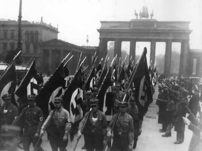 But Nazi leader Adolf Hitler took that sense of nationalism to an extreme in the 1900s, turning the gate into a symbol of Nazi power during the Holocaust.