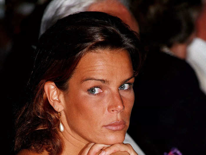 Princess Stephanie of Monaco has a flower bracelet inked on her wrist, which she showed during a gala in 1997.