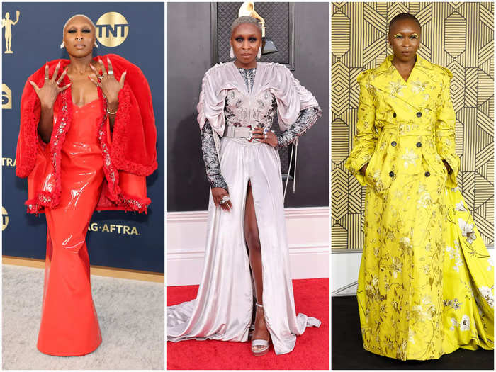 Cynthia Erivo mixed her cool-girl style with a flair for formal gowns.