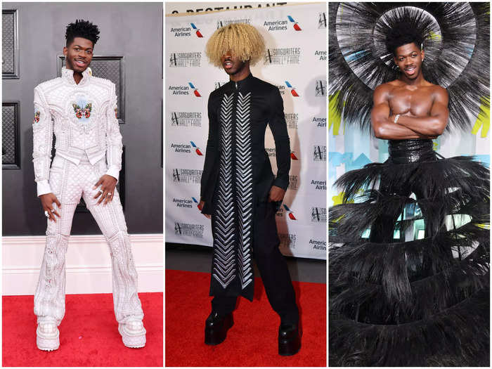 The theatrical and unconventional looks Lil Nas X wore to award shows made headlines.