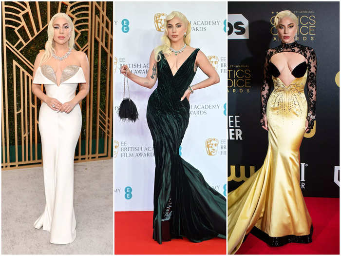 Lady Gaga played with old Hollywood glamour in 2022.