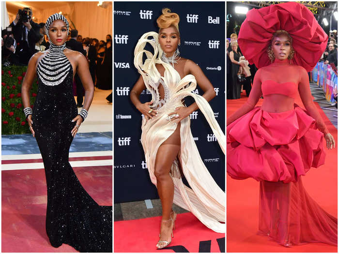 Janelle Monáe showed off her bold taste in fashion on the red carpet.