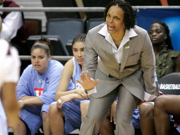 She embarked on a fruitful coaching career after hanging up her sneakers, including acting as head coach at her alma mater, Louisiana Tech, from 2009 to 2014