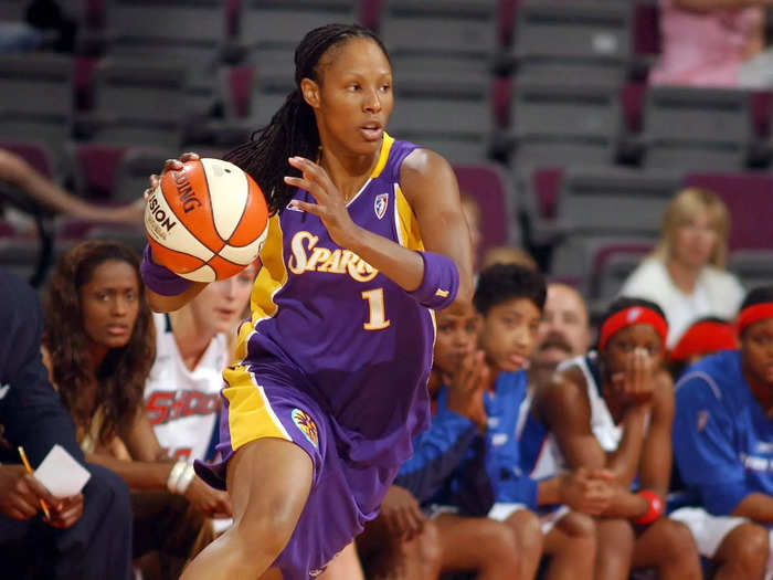 She went on to earn five more All-Star nods and led the league in scoring once and rebounds twice before retiring in 2010