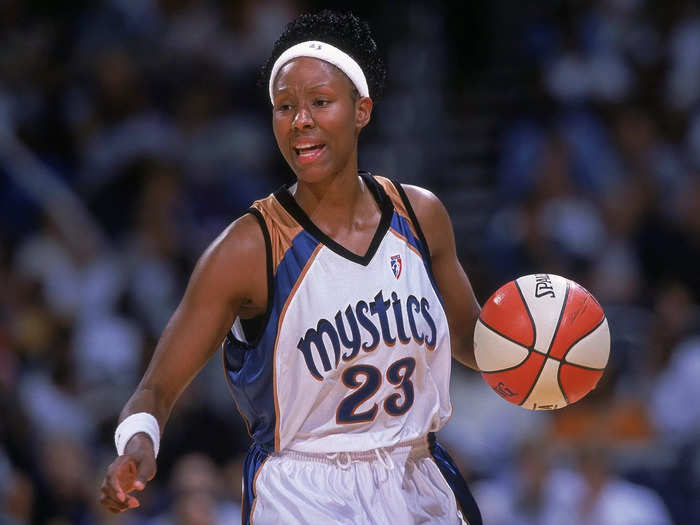 Washington Mystics star rookie Chamique Holdsclaw had five points and five rebounds for the East