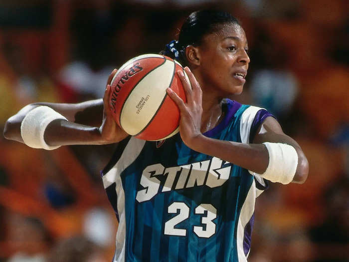 The lone All-Star from the Charlotte Sting, forward Vicky Bullett had four points, five rebounds, and two blocks as a starter for the East