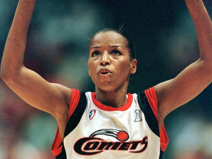 Cynthia Cooper — a Houston Comets legend and one of the greatest players in WNBA history — had seven points, four rebounds, four assists, and two steals for the West