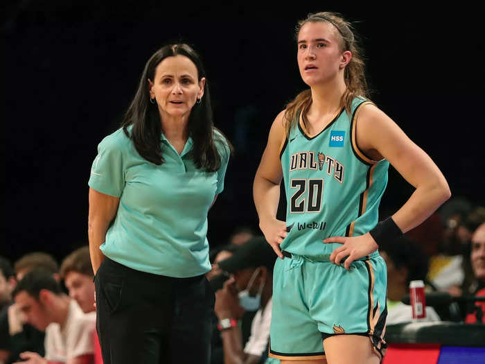 She hung up her sneakers in 2004, but quickly moved on to WNBA head coaching gigs with the San Antonio Silver Stars, Phoenix Mercury, and now the New York Liberty