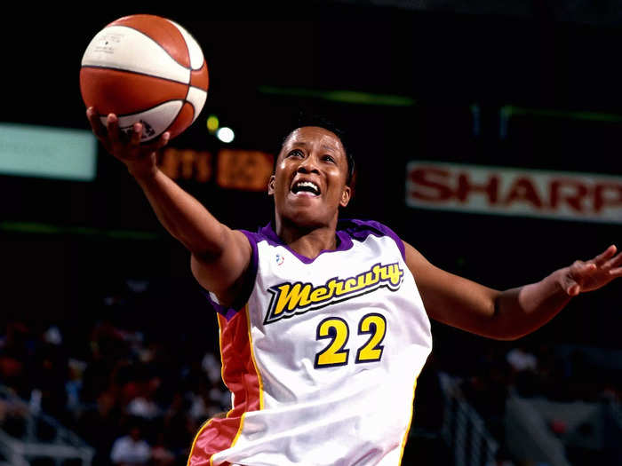 Phoenix Mercury forward Jennifer Gillom contributed six points and five rebounds to the West