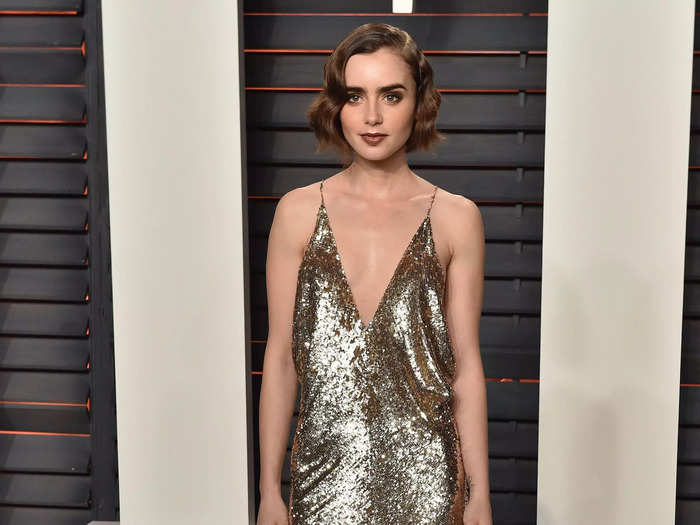 The actor was seemingly inspired by the 1920s when it came to her look for the Vanity Fair Oscars after-party in February 2016.