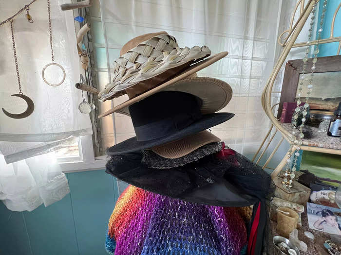 She also suggested displaying my hats for function and aesthetic.