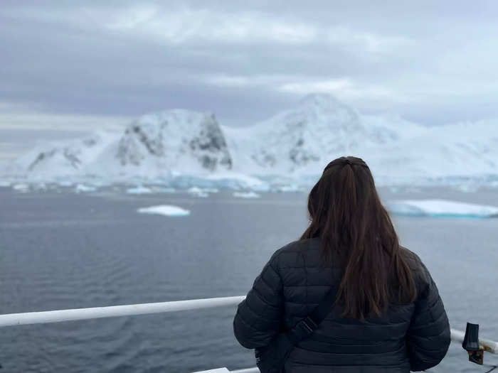 When not zipping around on Zodiacs or walking on the seventh continent, I spent a ton of time on deck looking out at the ice.