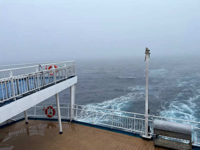 On our way to Antarctica, we were lucky to only have what is called the "Drake Lake," which means the rough sea was actually pretty calm, and the boat didn