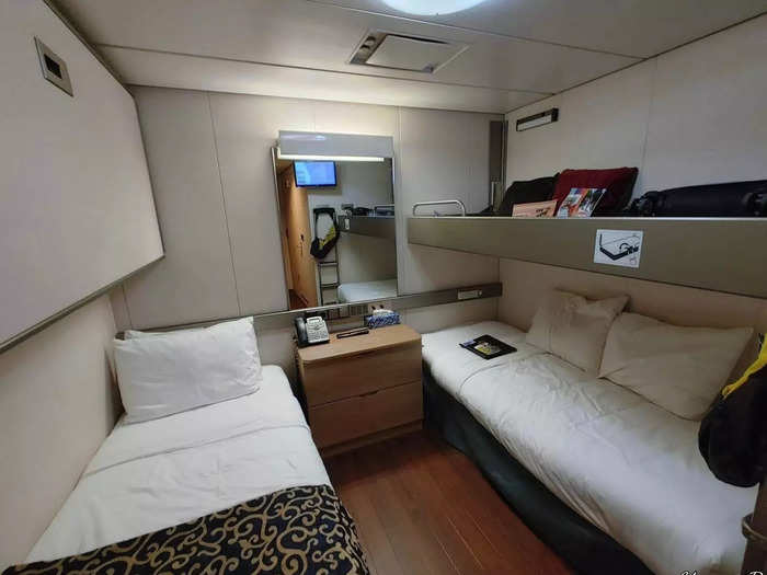 …as well as single rooms and suites. These go for much more than the shared cabins, costing between $10,000 and $18,000 per person, according to current Intrepid pricing.