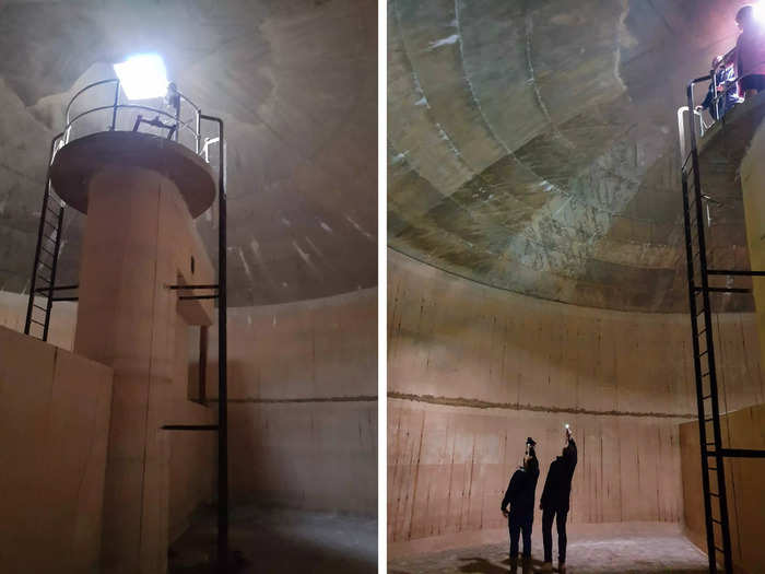 The water tower, which was decommissioned in the early 2000s, had been sitting empty for years, Hunt said. Inside the tower was a large, empty space with no rooms, no interior walls, and no windows.