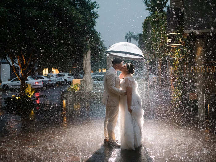 Rain or shine, photographers were able to capture once-in-a-lifetime moments between couples.