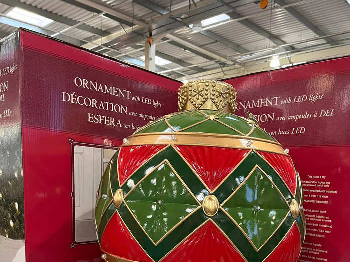 This 20-inch giant bauble caught our eye from across the store. There