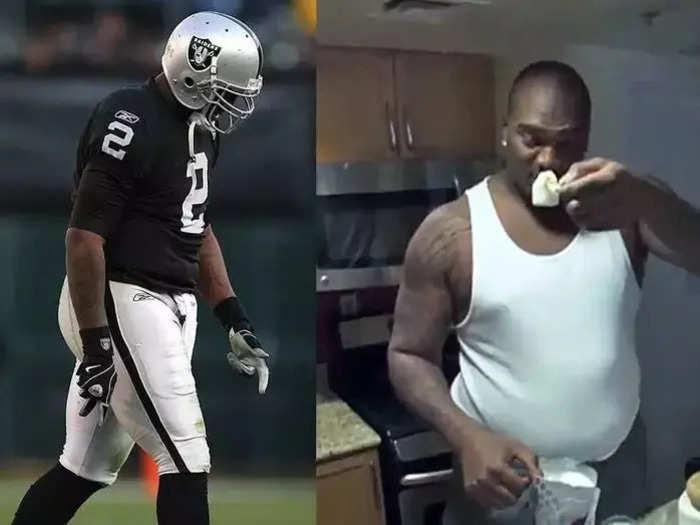 JaMarcus Russell struggled with his weight with the Raiders and even more before attempting to get back into the NFL.