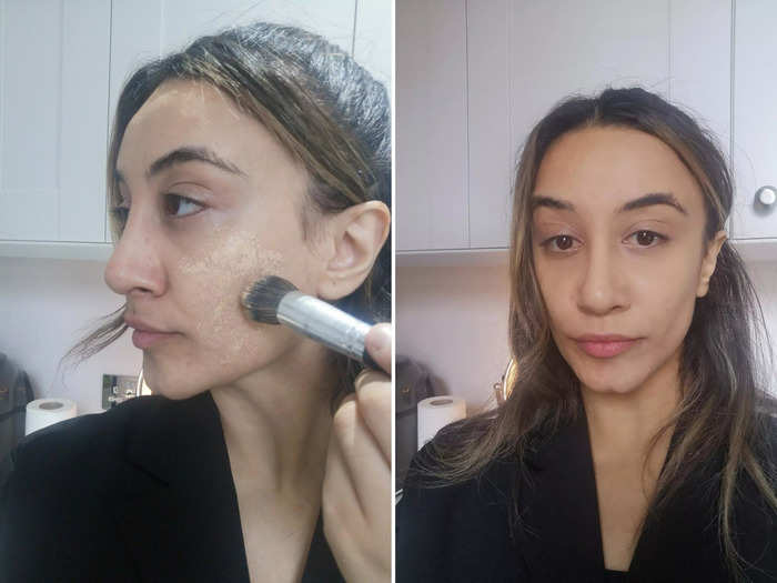 Worst: Soaking foundation in water before applying it