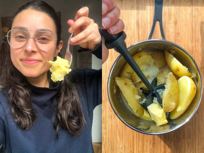 Best: Boiling your mashed potatoes in chicken stock