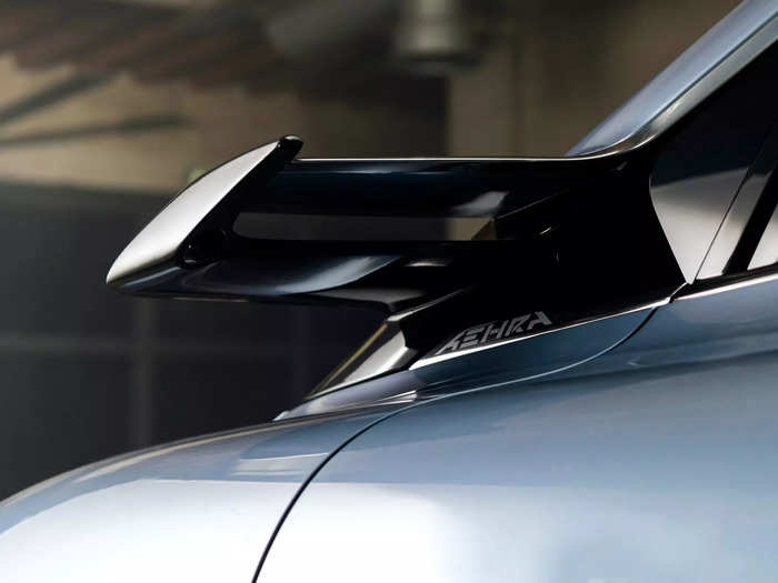 Plus, it has cool little cameras poking out from its sides in place of regular side mirrors.