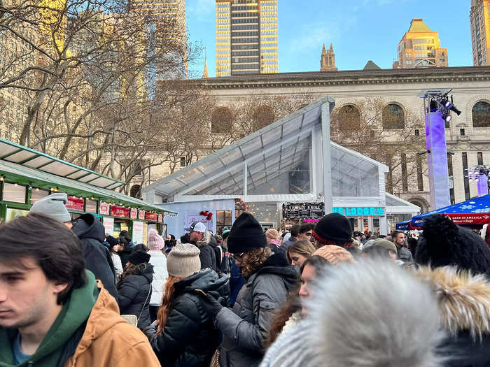 I originally planned on eating at Bryant Park, but it was so overwhelmingly packed, I gave up.