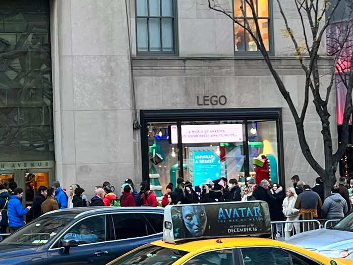 Saks is across the street from Rockefeller Center. I could already tell it was overrun with visitors just by looking at the line outside the nearby Lego store.