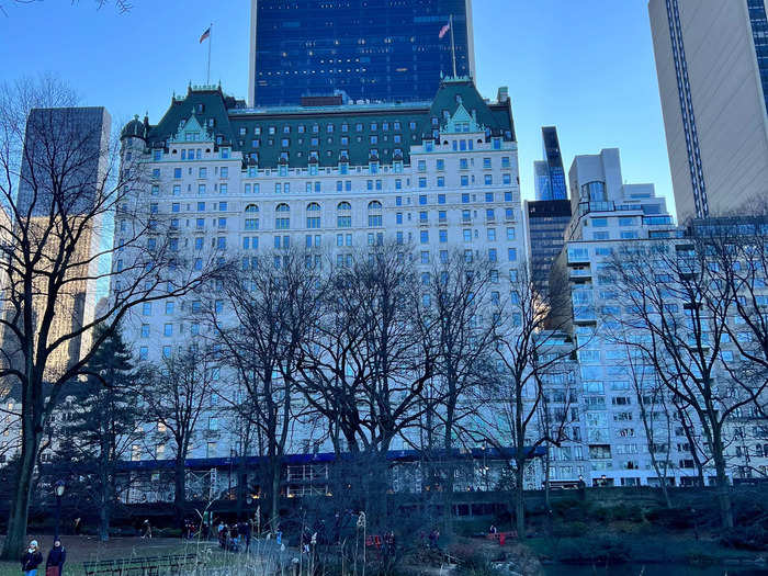 Feeling sufficiently warmed — though apprehensive about the crowds I had already witnessed — I headed to the Plaza Hotel.