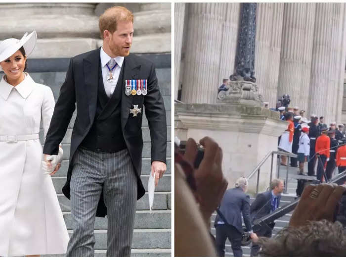 Friel was most exited to see Harry and Meghan — even from a distance — but she was disappointed in how her photo turned out.