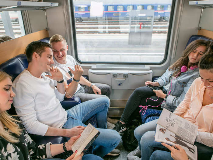 Nightjet trains have sleeper cars with bunks of three, four, or six, as well as seating carriages. The latter is what I booked; they