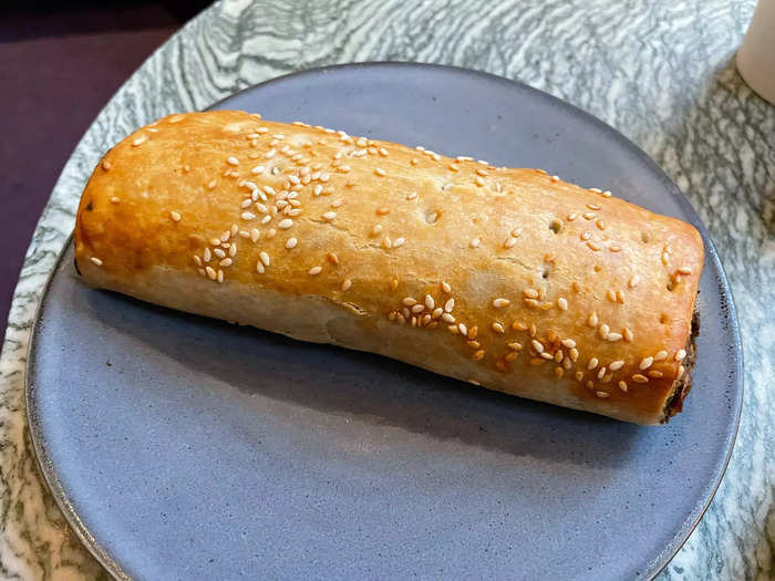 I had a flaky, vegetarian version of a sausage roll at a bakery in Surry Hills.