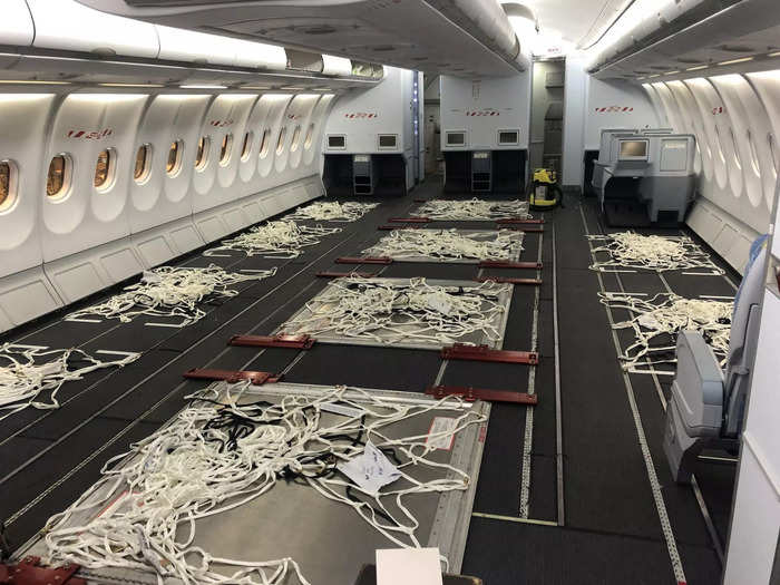 Finland flag carrier Finnair was the launch customer, using the kit to gut the cabin and attach pallet brackets to the seat tracks, turning the space into a cargo hold without a major overhaul or investment.